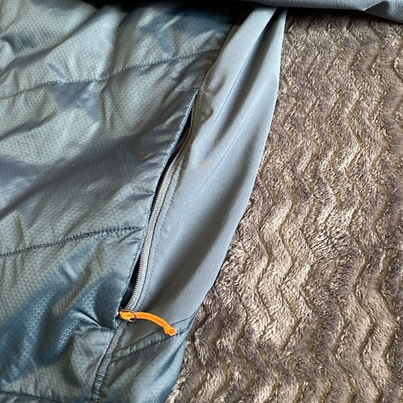 Eddie Bauer athletic performance, jacket, size men’s, medium, gray with orange - Picture 7 of 16